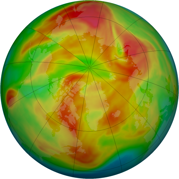 Arctic ozone map for 28 March 2006
